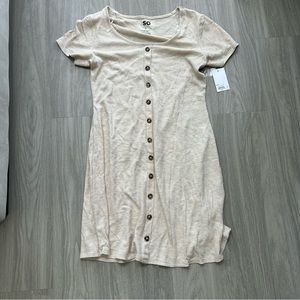 So tight button down dress NWT